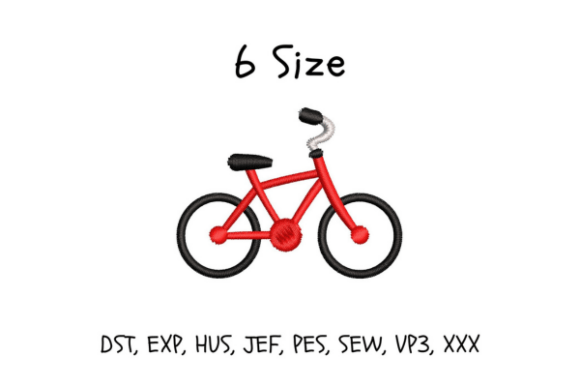 Bicycle Embroidery Design for Seasonal Shop Success