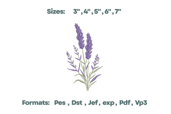 Lavender Flower Bundle Embroidery Review