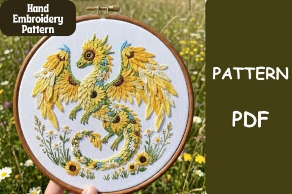 Sunflower Dragon Embroidery Pattern Review